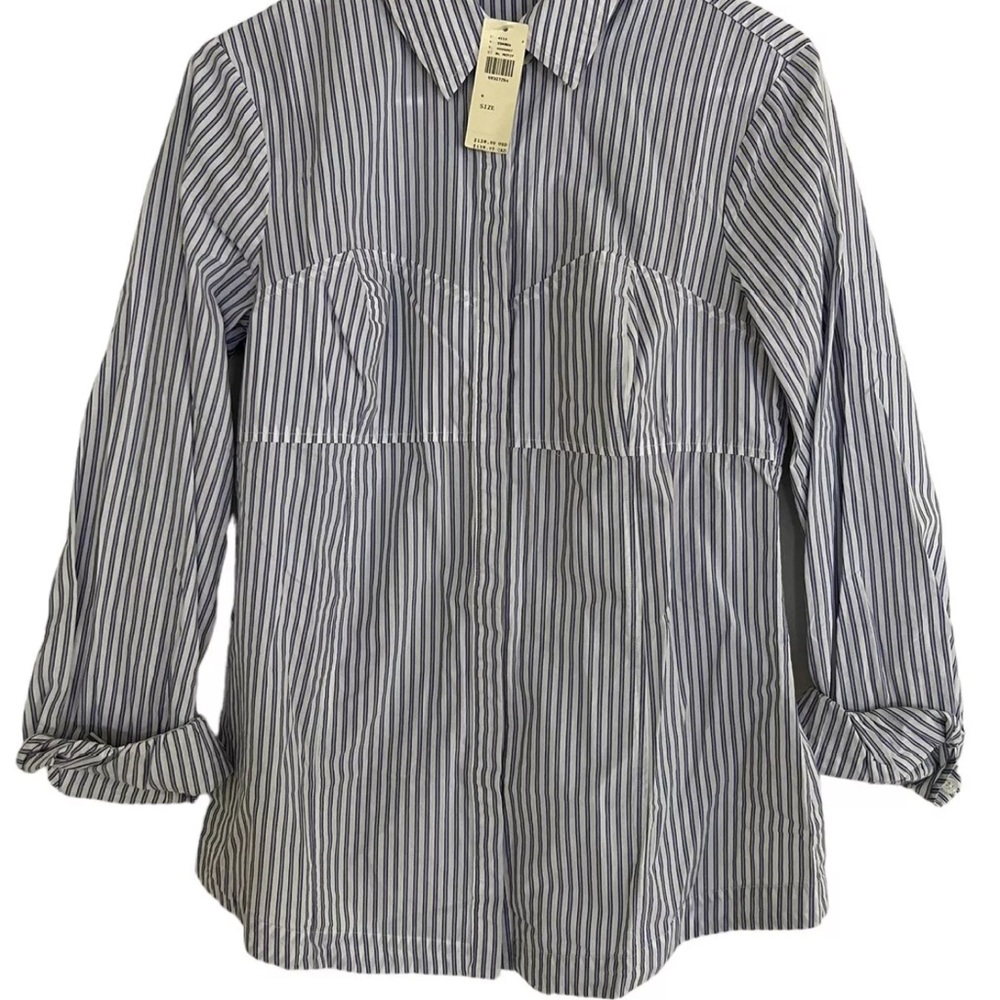 Striped Button-Up Shirt